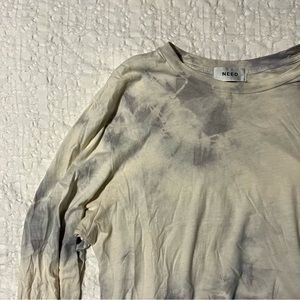 NEED supply tie dye long sleeve shirt BNWT
